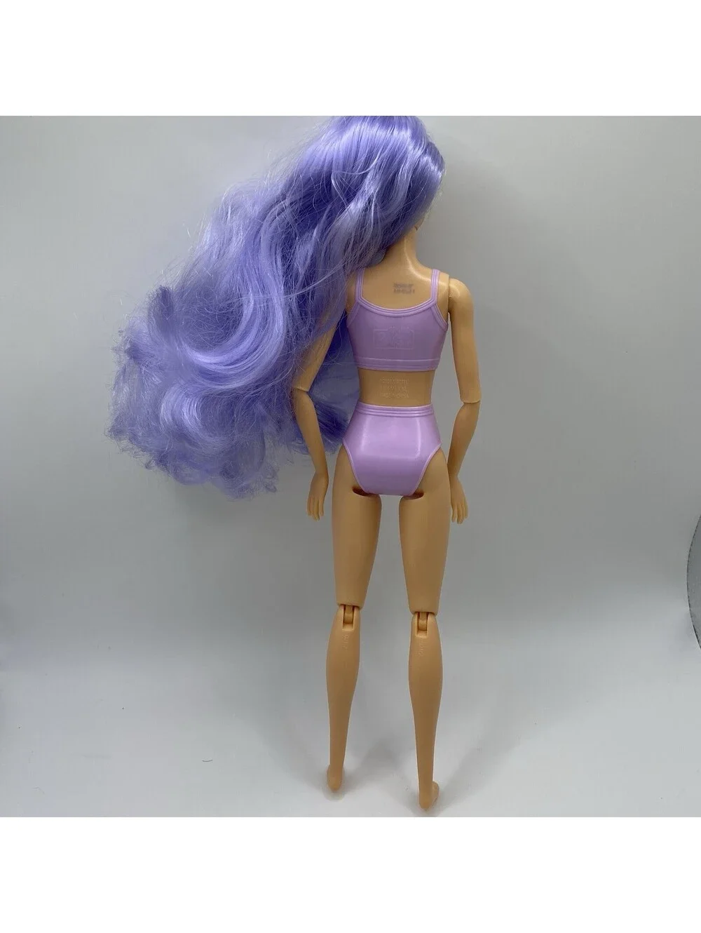 Cutie Reveal Barbie #HHG21 Doll Long Wavy Purple Hair Articulated B1
